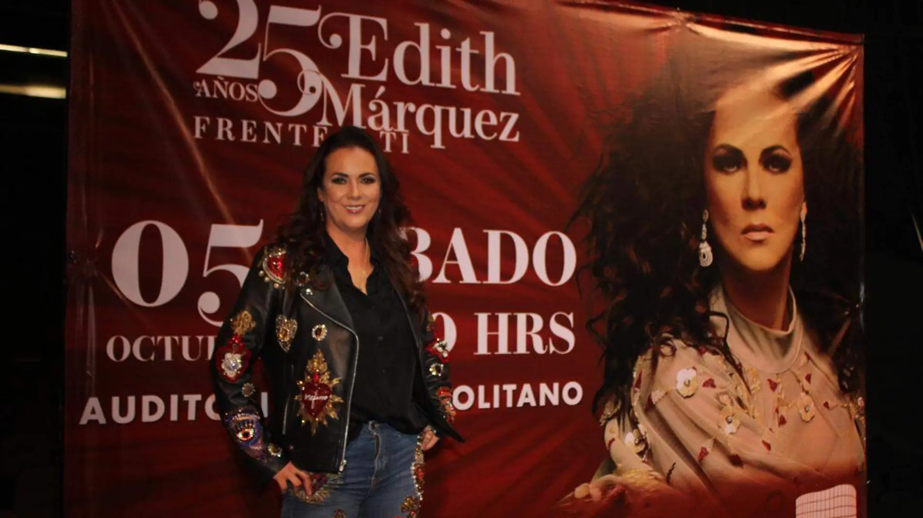 Edith Marquez en la presentacion de proximo concierto